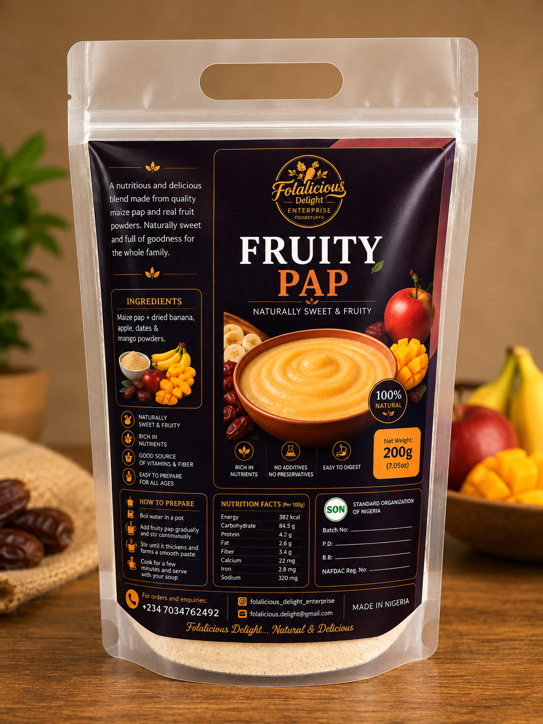 Folalicious Fruity Pap